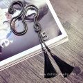 Fashion Chain Knot Necklace Figure Silk Tassel Necklace